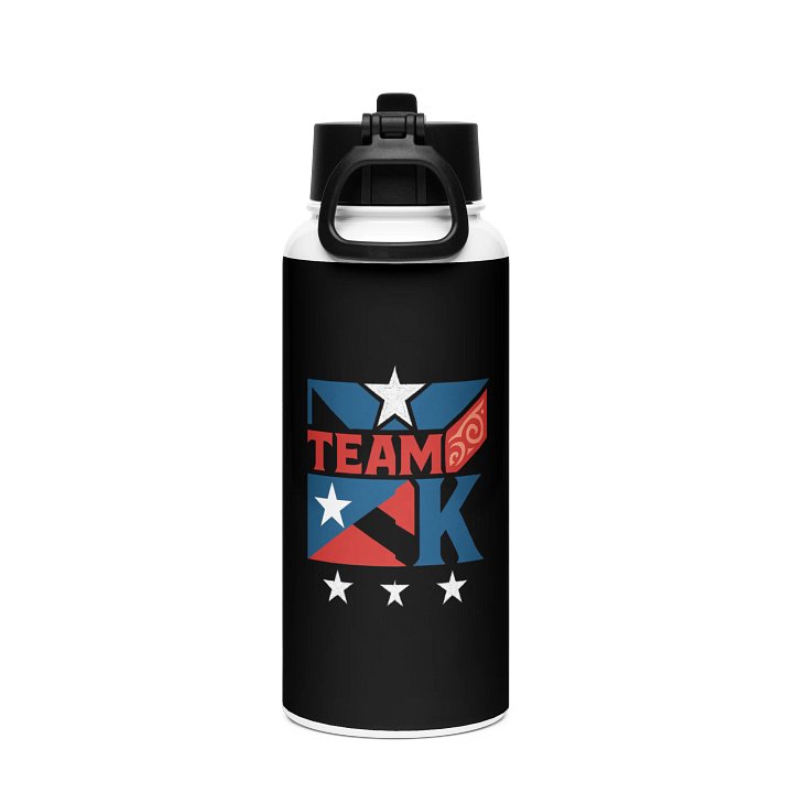 Team K Puerto Rico Stainless Steel Water Bottle with a Straw Lid product image (2)