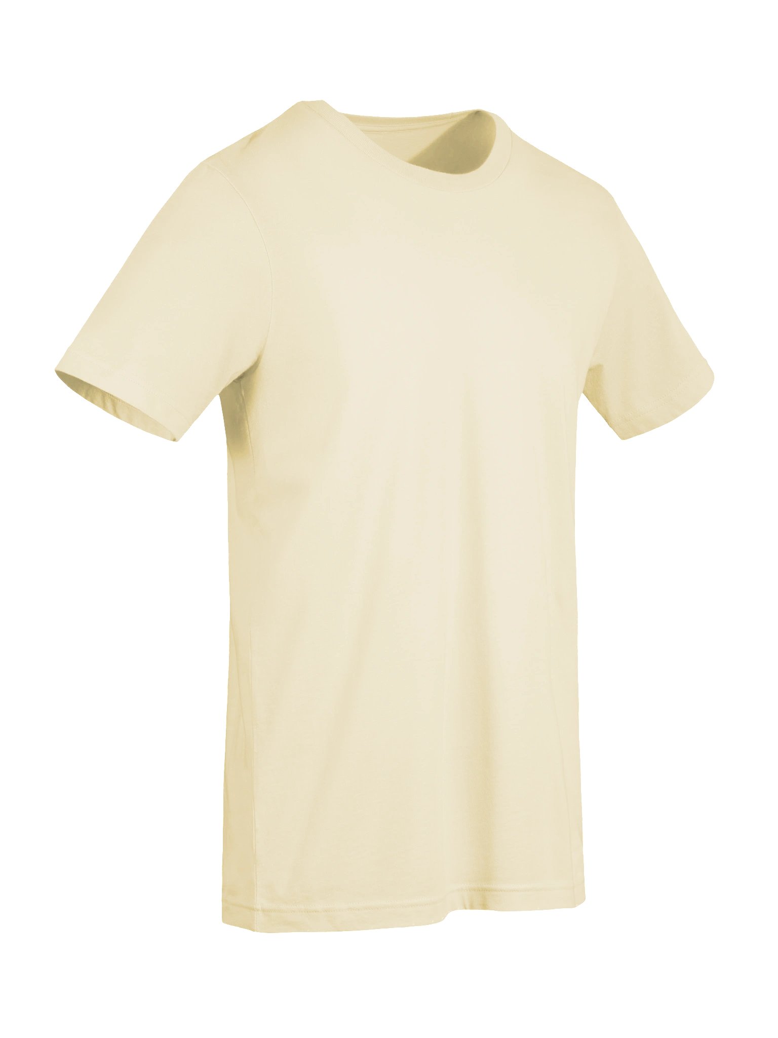 Shoulder Monogram Crew Tee — Natural & White product image (13)