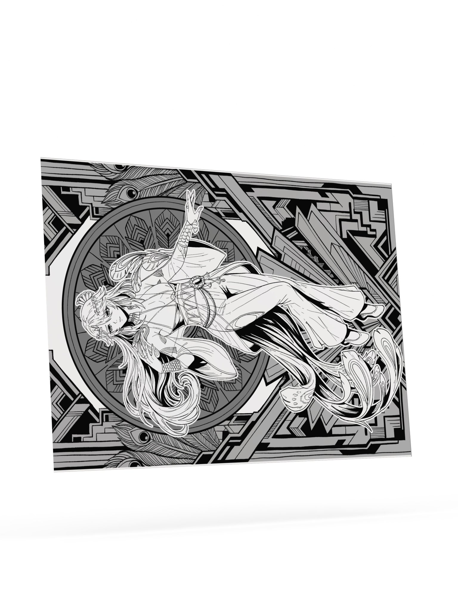 Artsy Hazy Poster (Greyscale) product image (9)