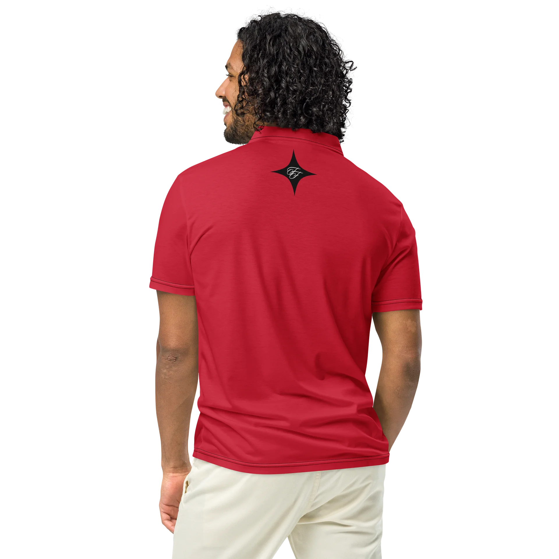 F&F Slim Fit Polo Shirt (RED) product image (5)