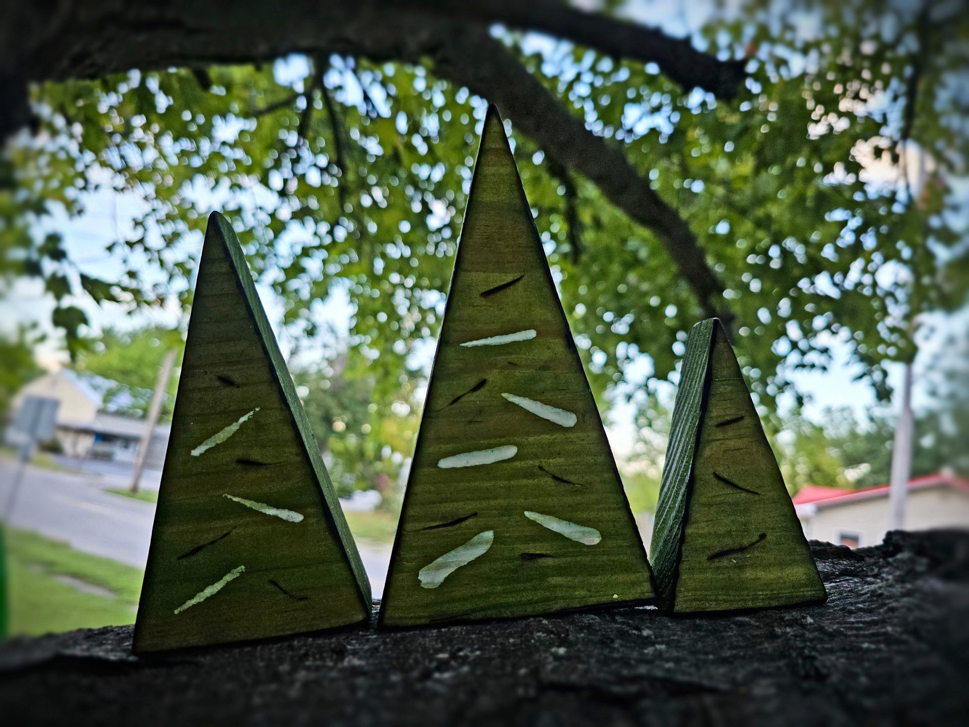 Rustic Christmas Trees (Set of 3) product image (2)