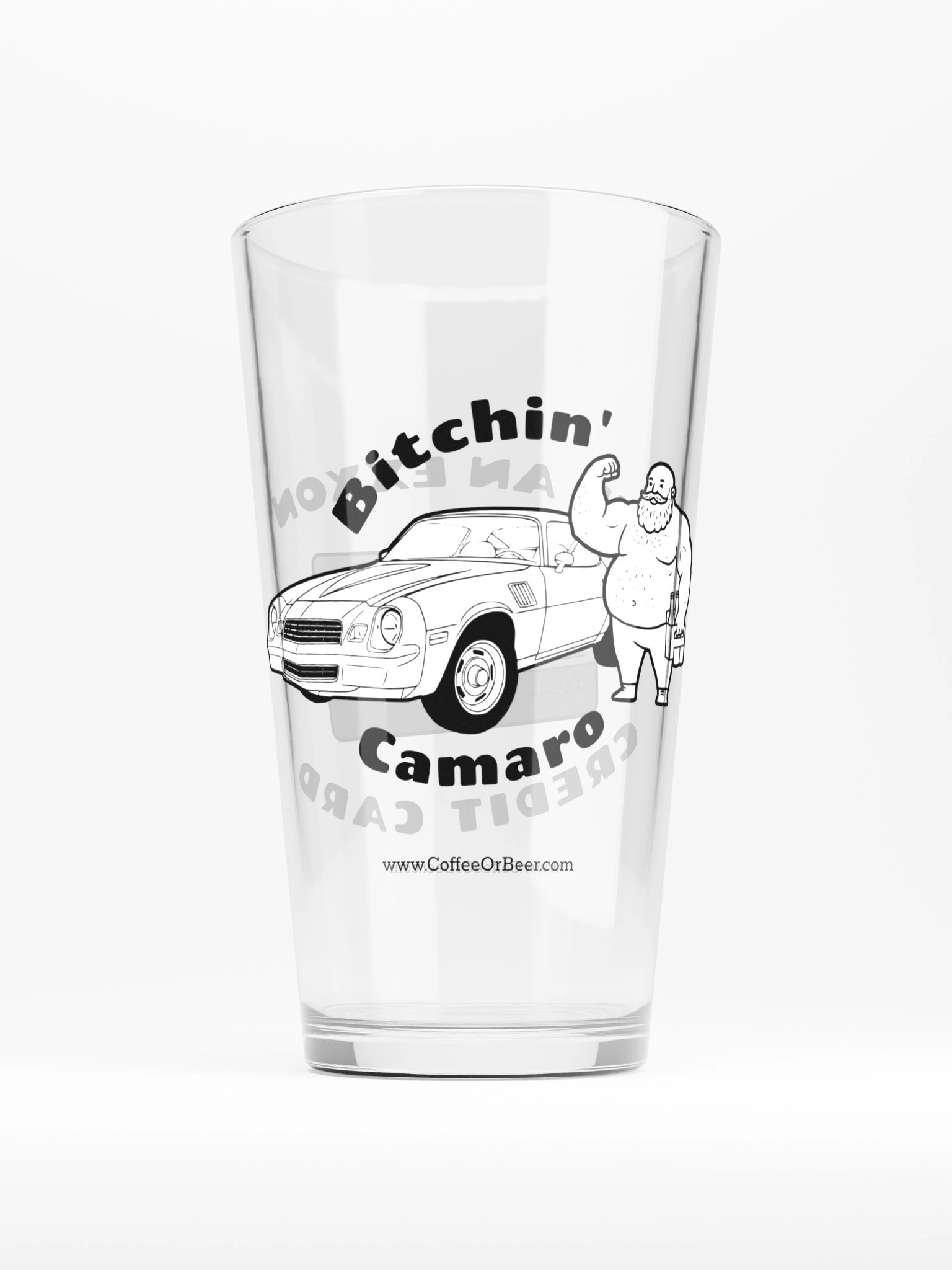 Bitchin' Camaro Credit Card Pint Glass product image (1)