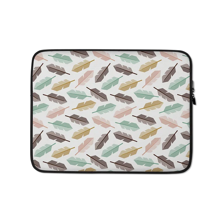 Mid-Century Modern Feathers Laptop Sleeve product image (1)
