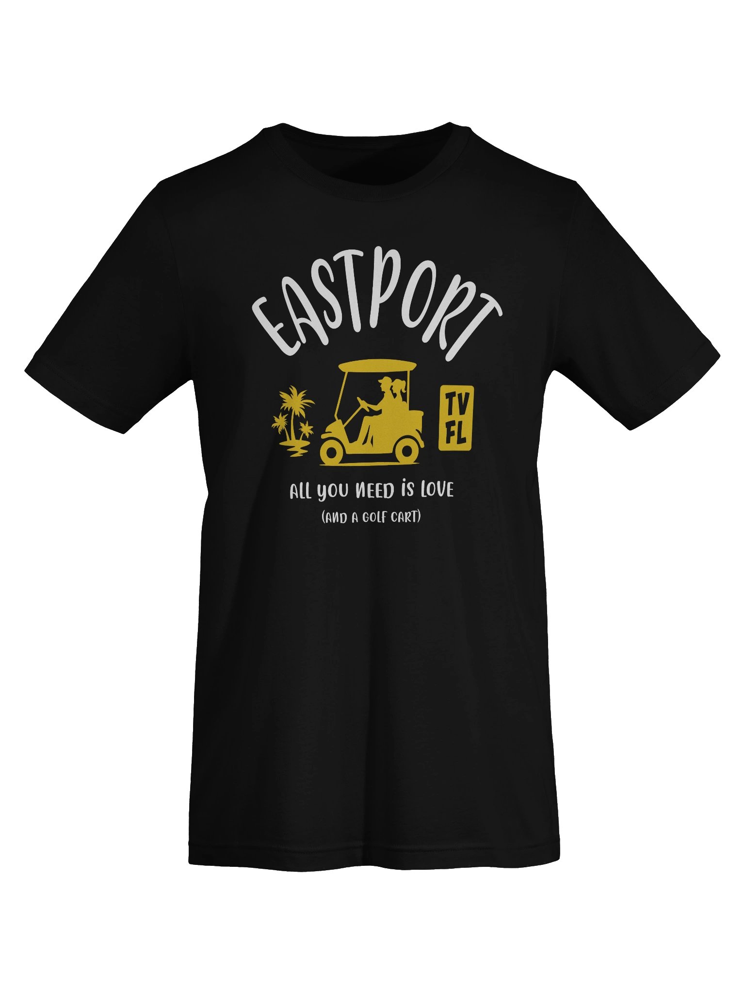 Eastport TV Florida USA Golf Cart Design T-shirt product image (45)