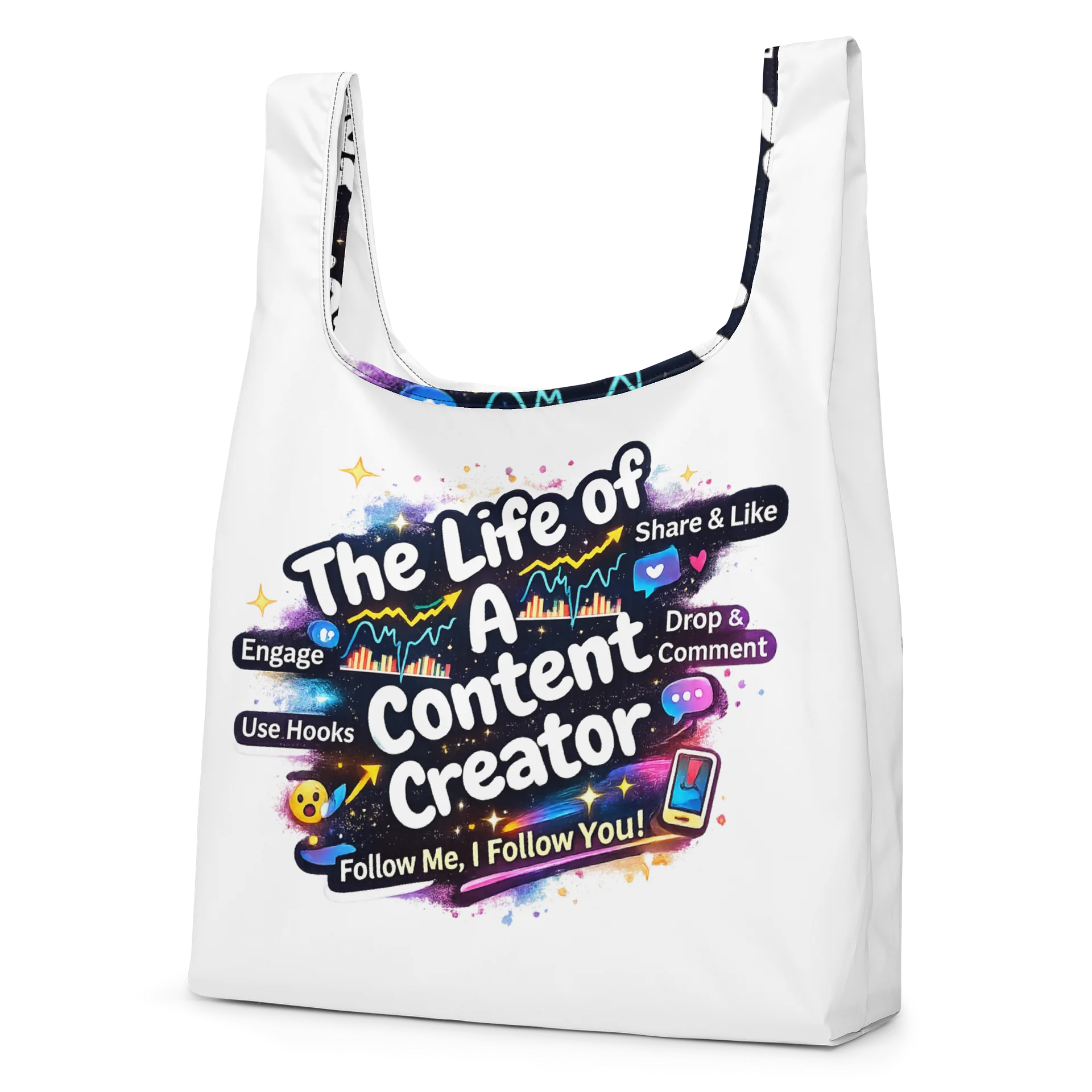 Galactic Content Creator Tote Bag product image (2)