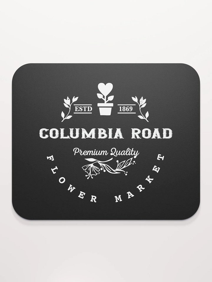 Columbia Road Market Mouse Pad (Black) product image (2)