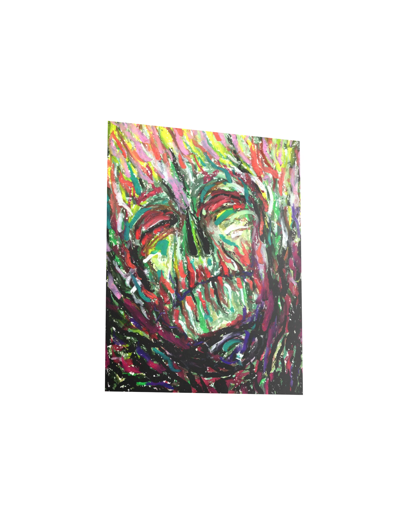 Burning Spirit Oil Pastel Artwork Print product image (5)