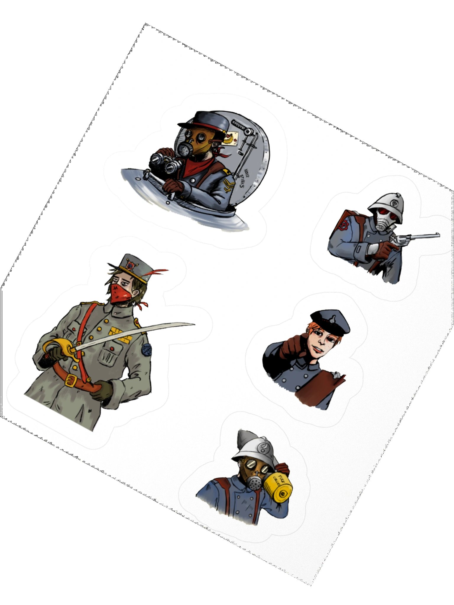 Warden regiment squad sticker pack product image (5)