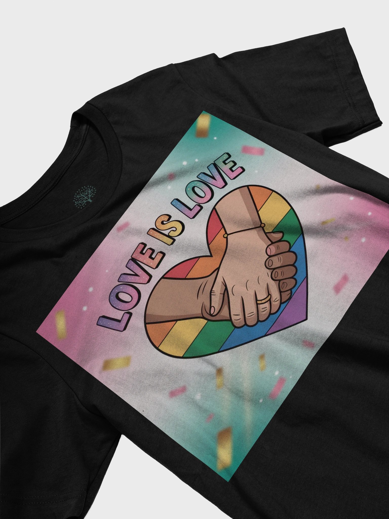 Unisex 'Love Is Love' Rainbow Heart Pride T-Shirt product image (33)