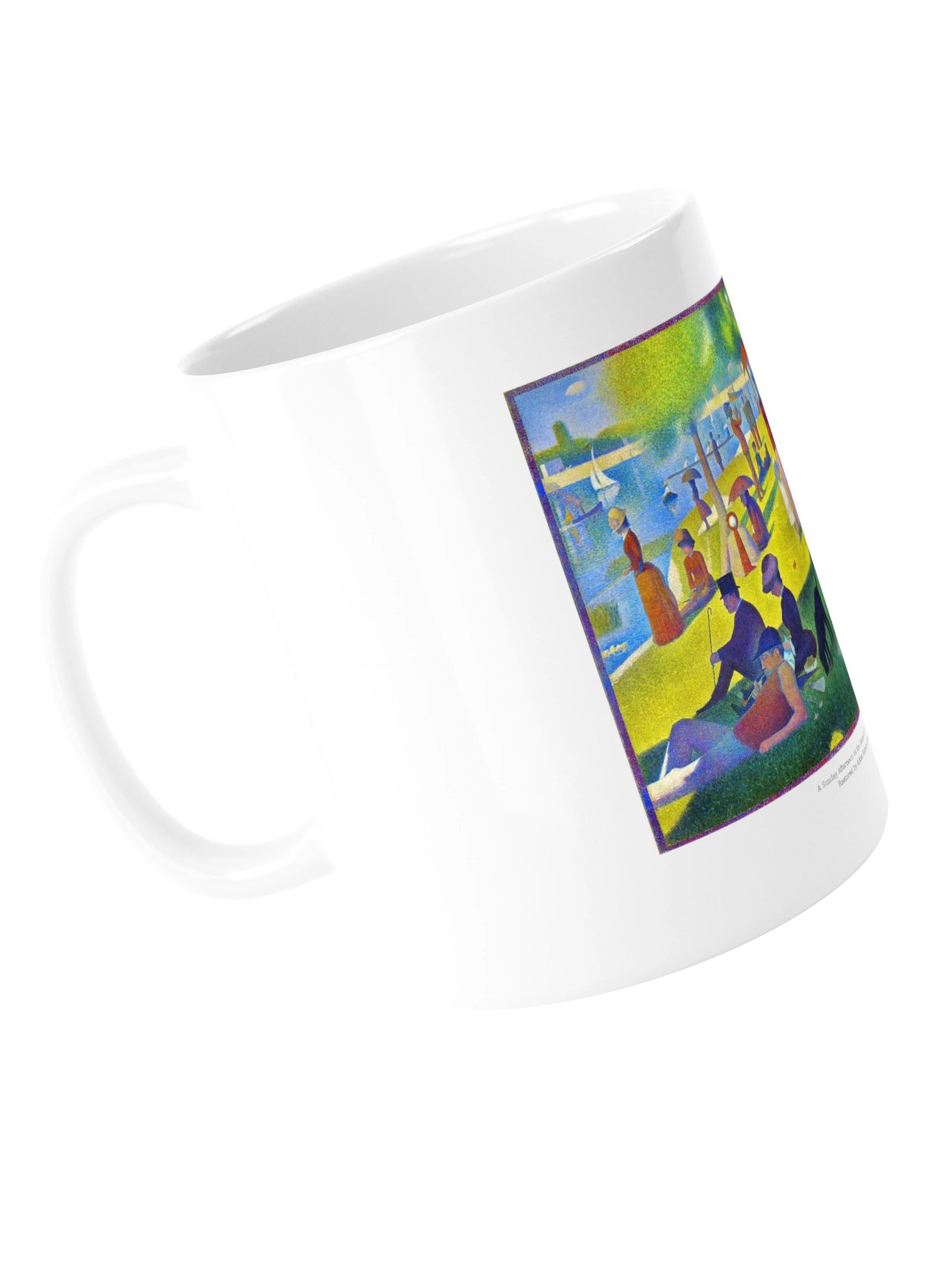 A Sunday Afternoon on the Island of La Grande Jatte — White Mug product image (5)