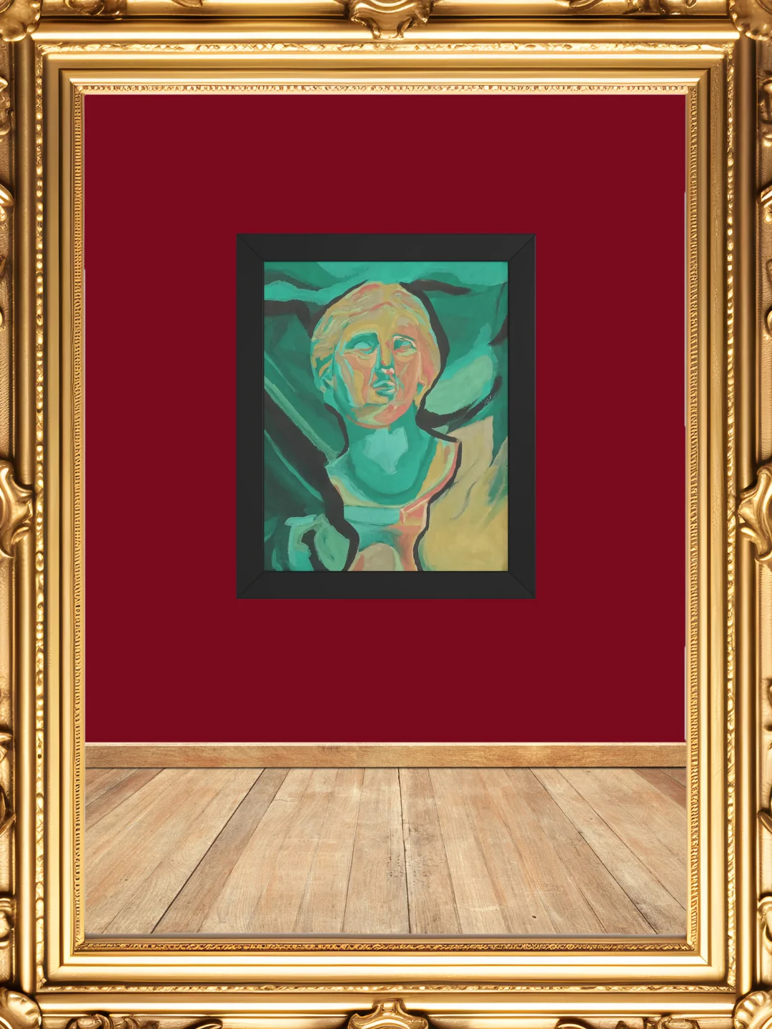 Neoclassical Turquoise Framed Print product image (5)
