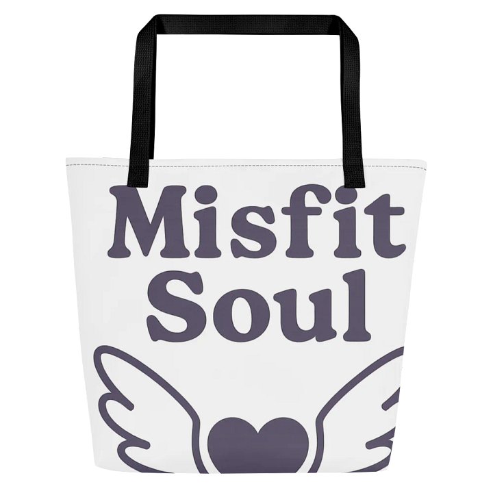 Misfit Soul – Winged Heart Tote Bag product image (1)