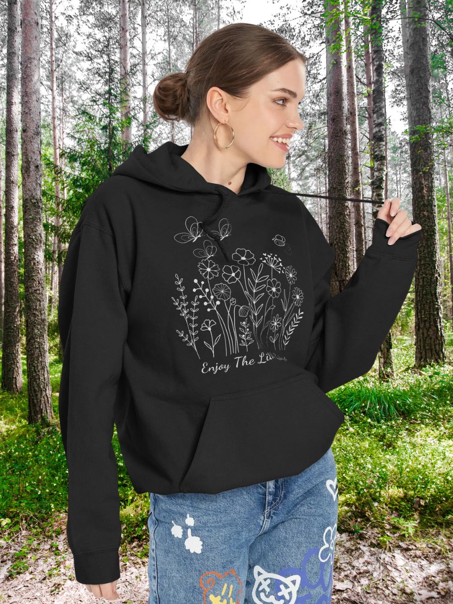 Enjoy The Little Things Floral Classic Hoodie product image (2)