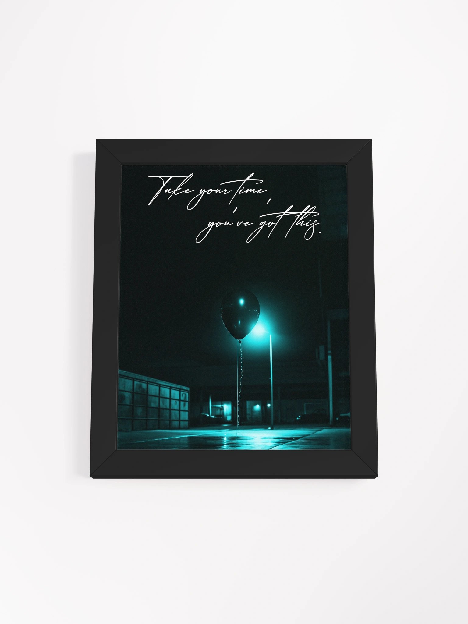 "Take your time" Handwritten Framed Poster product image (4)