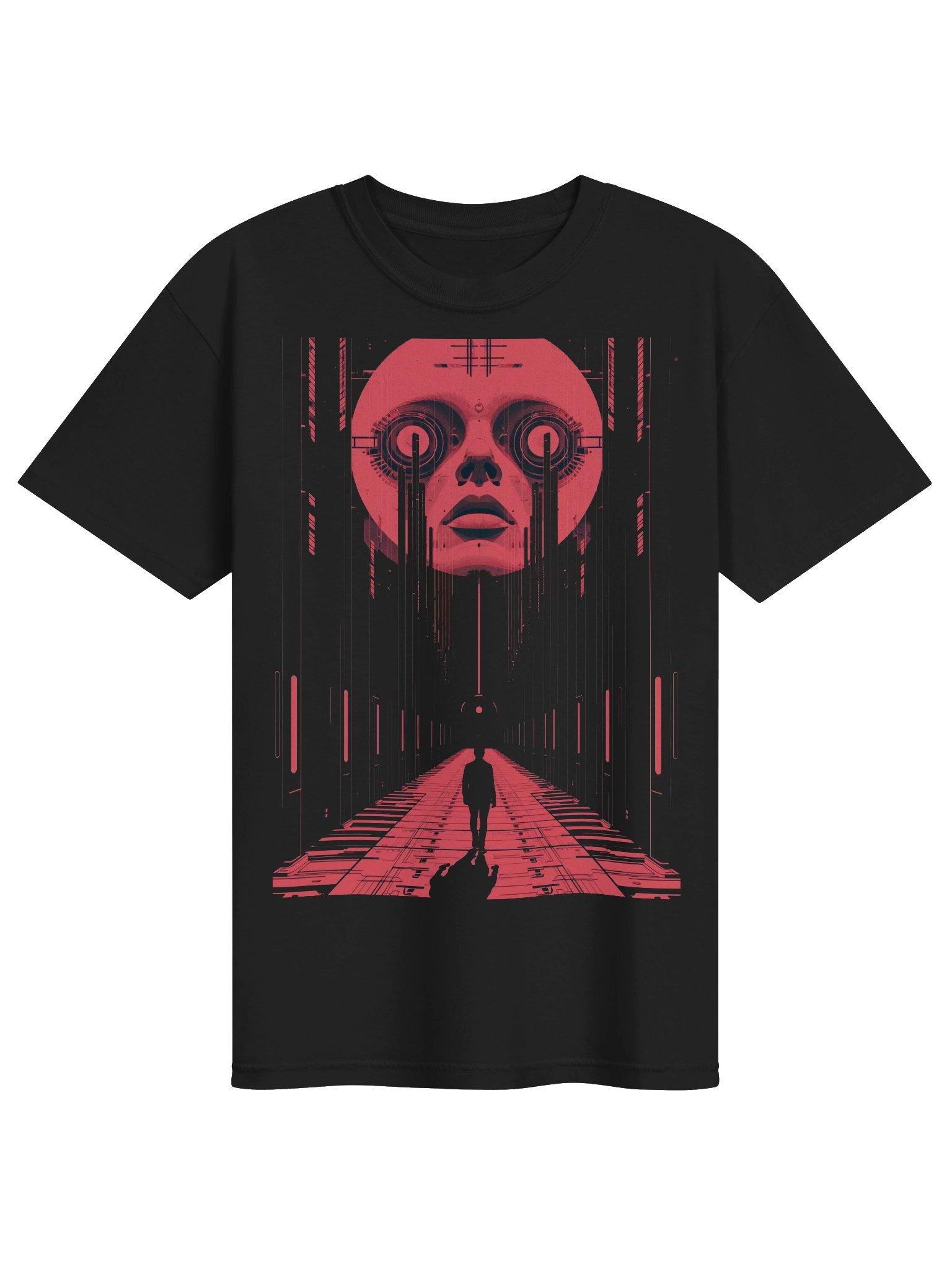 Neon Corridor Sentinel Heavyweight T-Shirt product image (1)