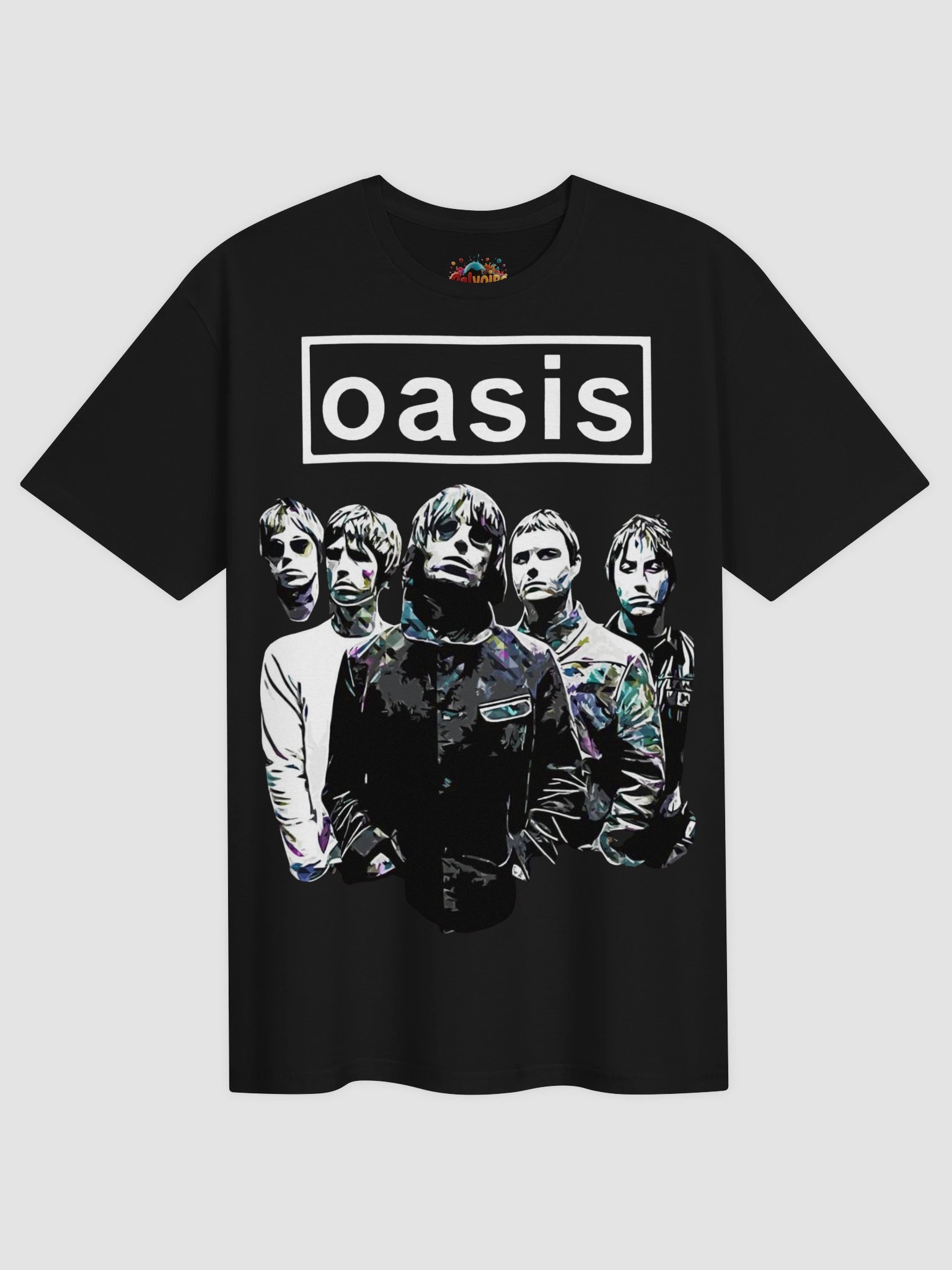 Oasis Band Graphic Tee | Liam Noel Gallagher Pop Art Portrait | Britpop 90s Collector Shirt product image (2)