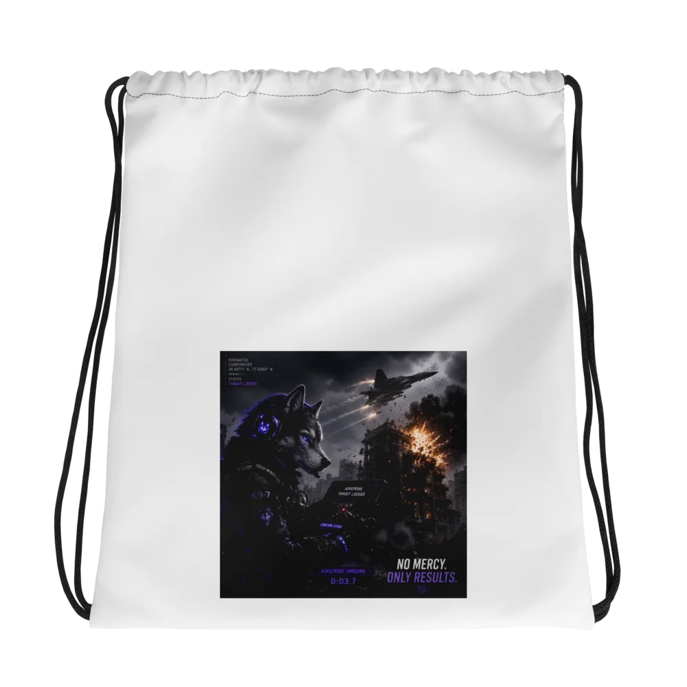 Final Warning Drawstring Bag product image (1)