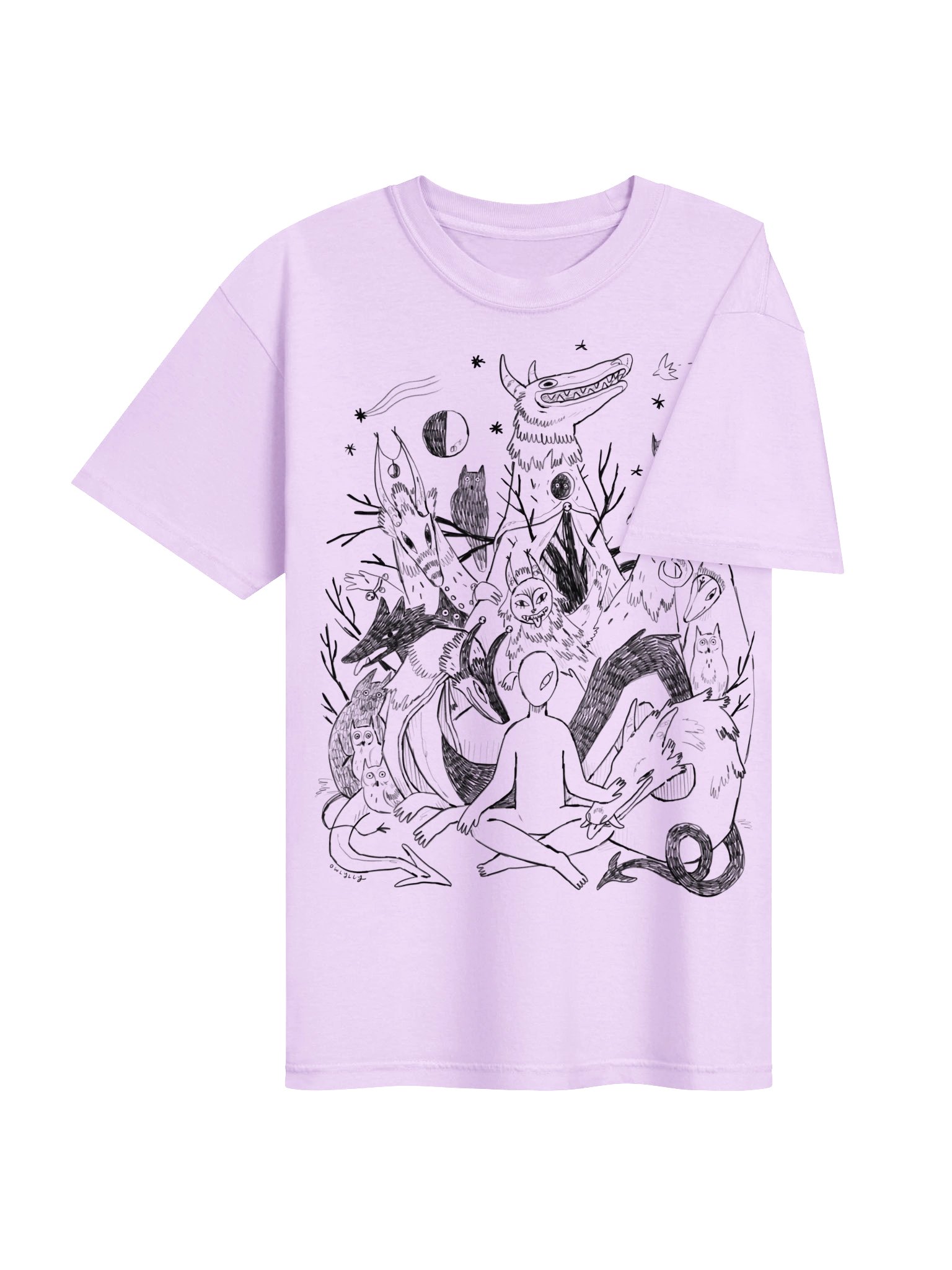 Creatures Line Art T-Shirt product image (4)