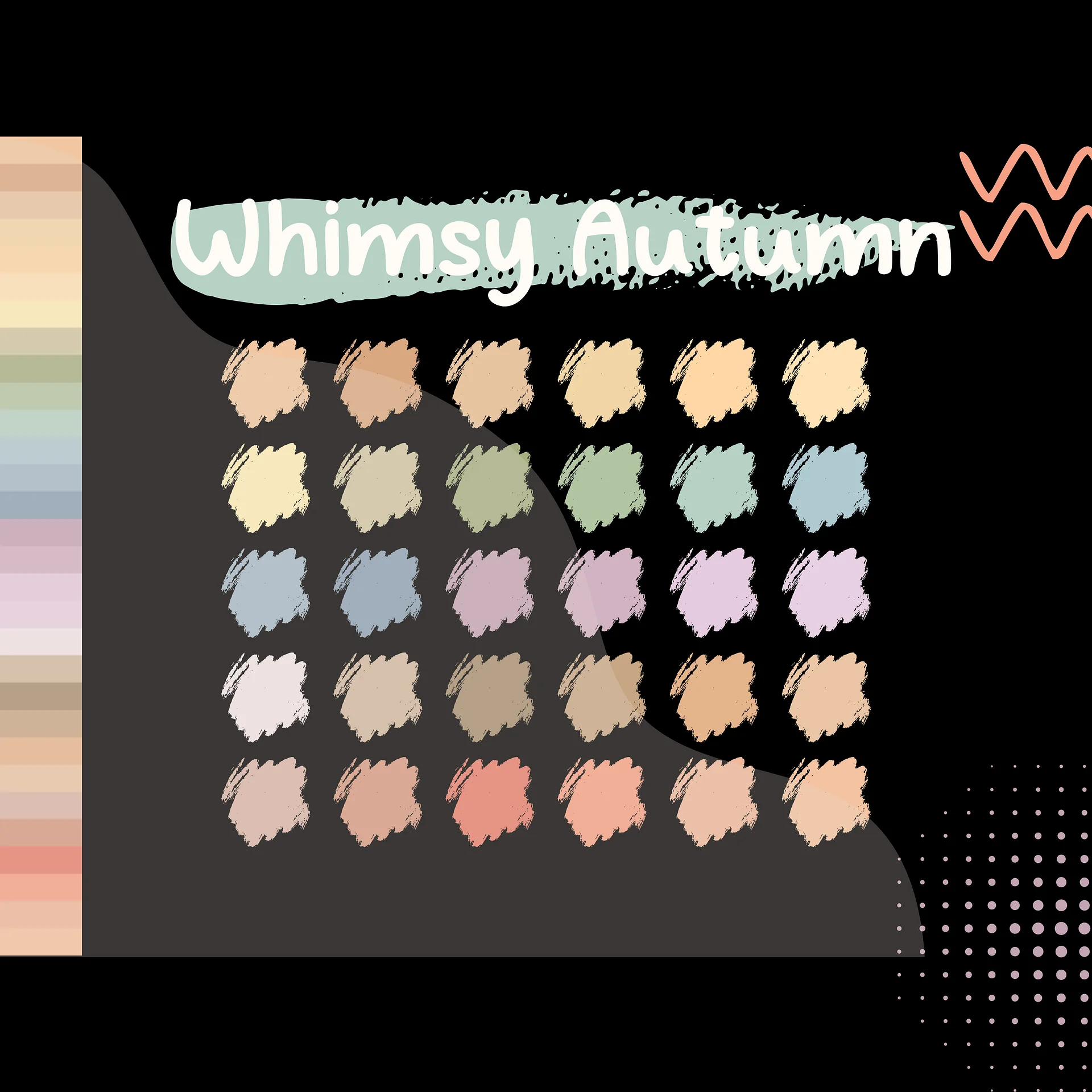 Whimsy Autumn Procreate Color Palette with HEX Codes ★ DIGITAL ★ product image (2)
