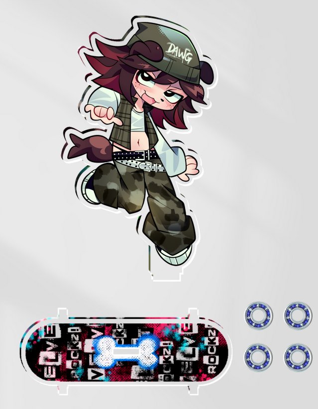 Skateboard Velvet Standee (INTERACTIVE) product image (1)
