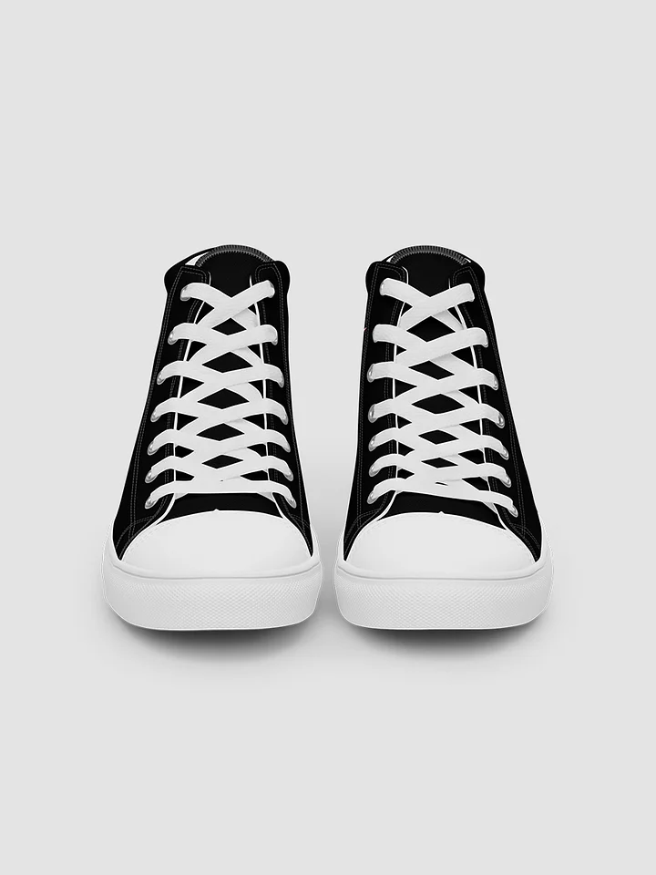 Black Starbright The Band Women's High Top Canvas Shoes product image (2)