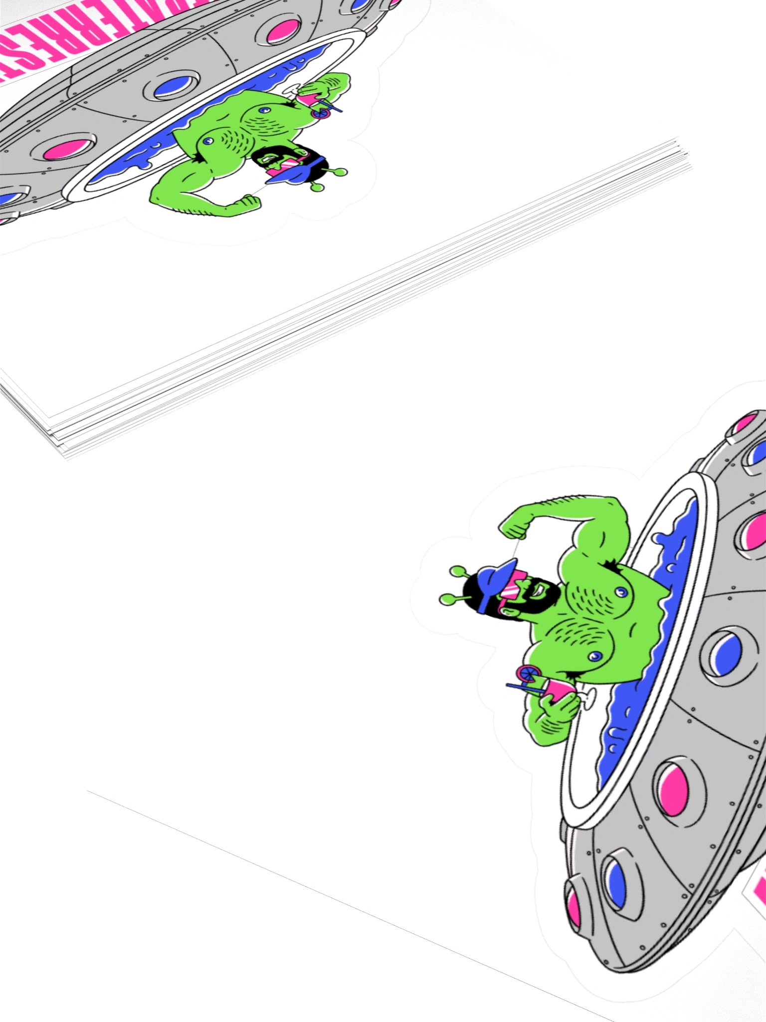 FLEXTRATERRESTRIAL Sticker product image (6)