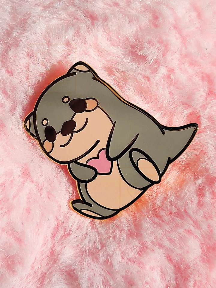 Chubby Love Otter Enamel Pin product image (2)