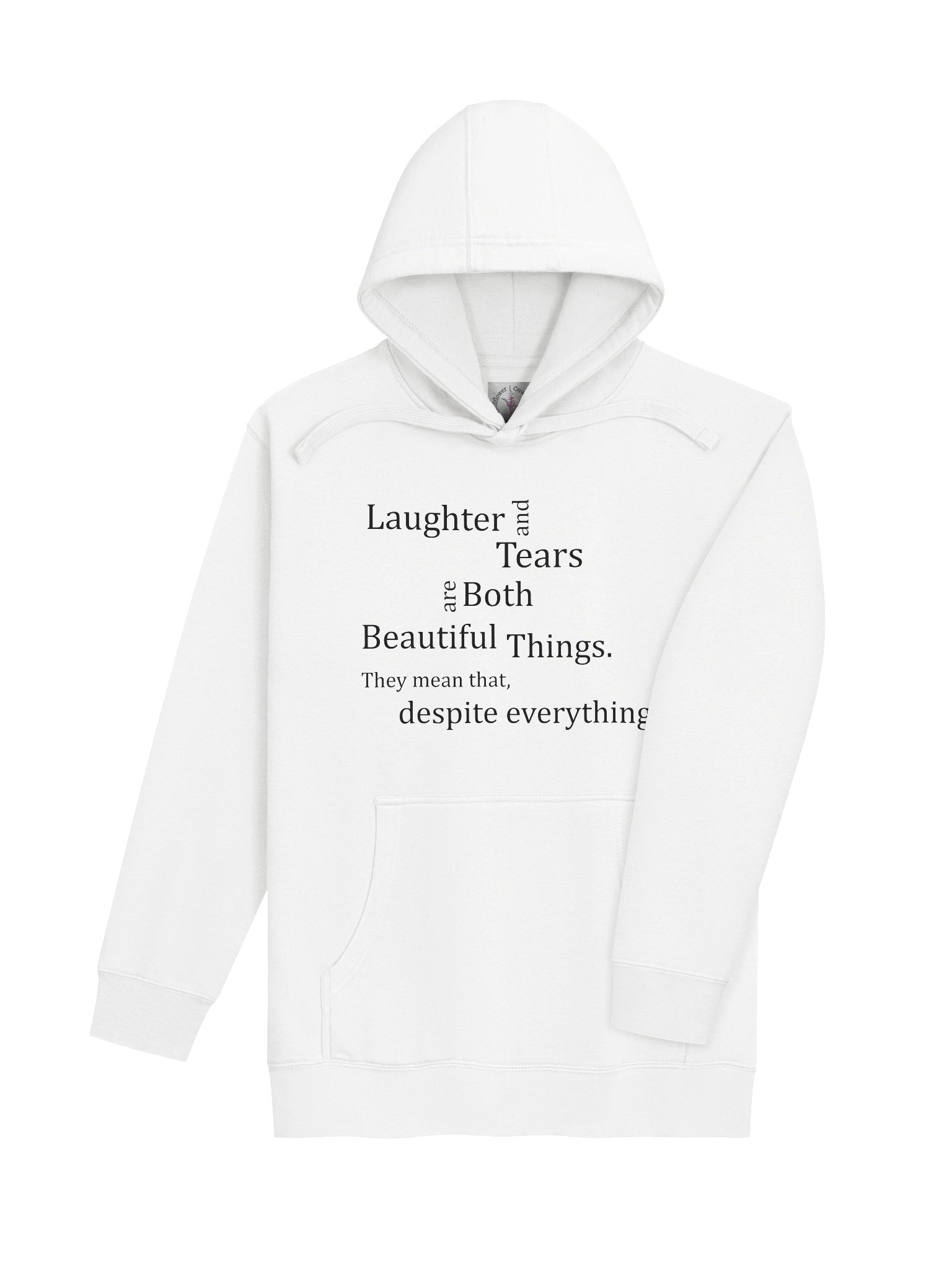 Life is Still Worth Living Hoodie - Black letters product image (4)