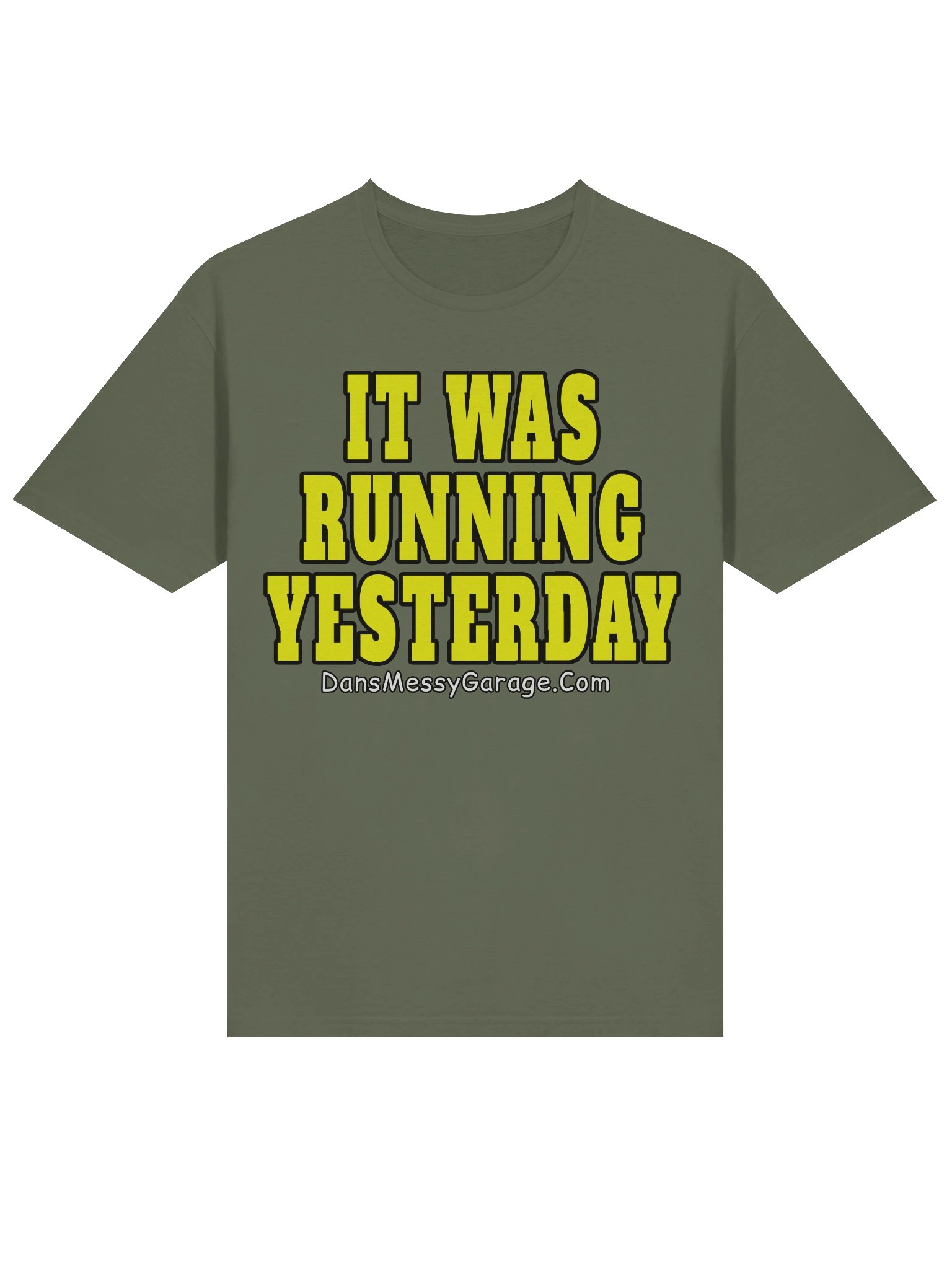 IT WAS RUNNIG YESTERDAY BOLD PRINT T-Shirt product image (34)