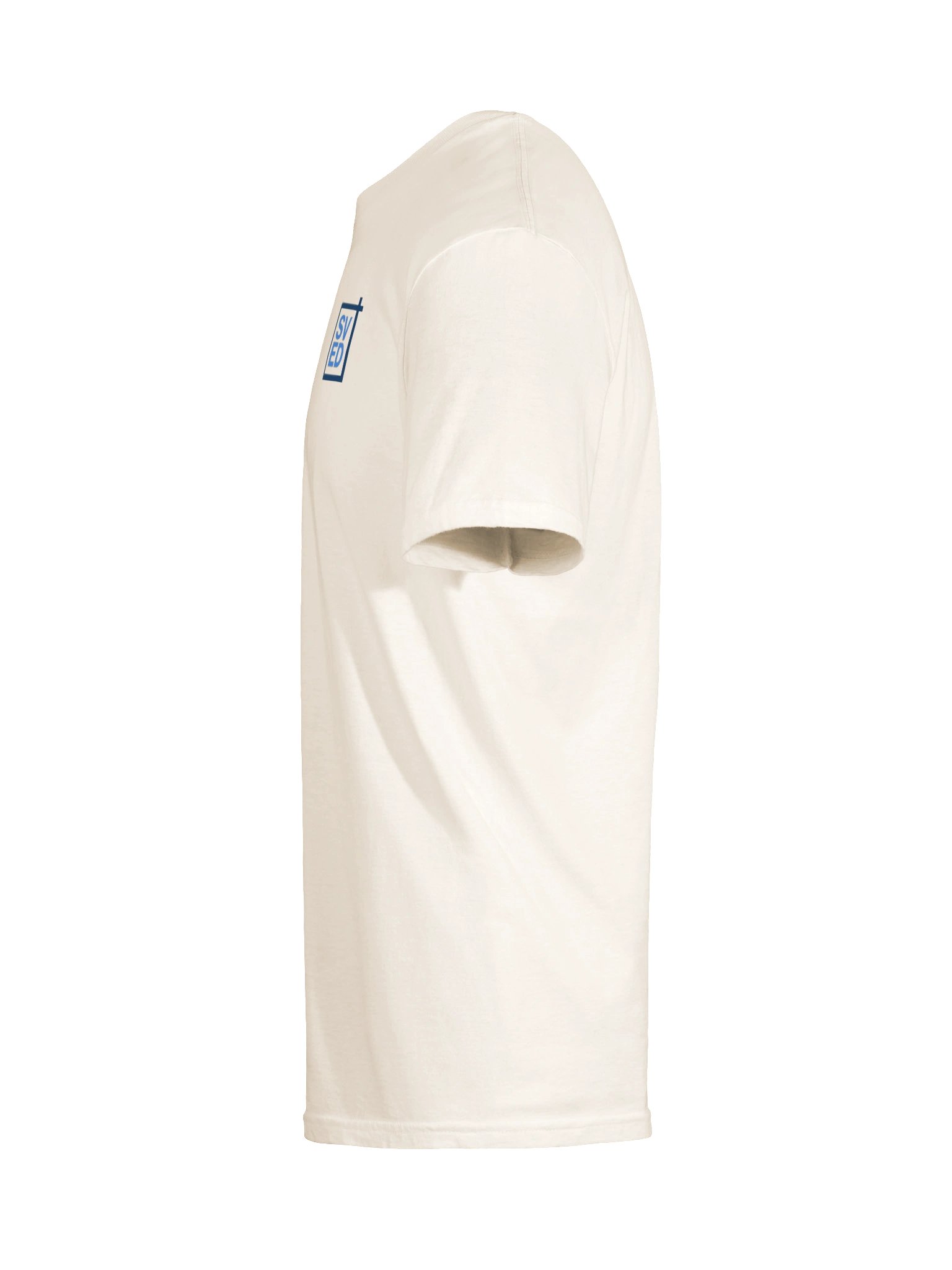 Minimal Logo Tee (White & Blue) product image (9)