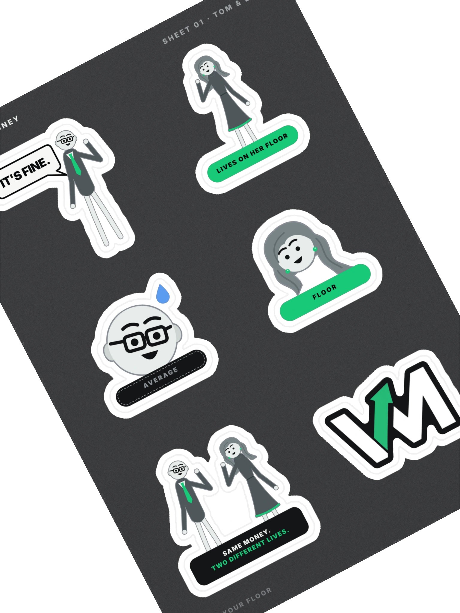 Tom & Emma Sticker Sheet product image (1)
