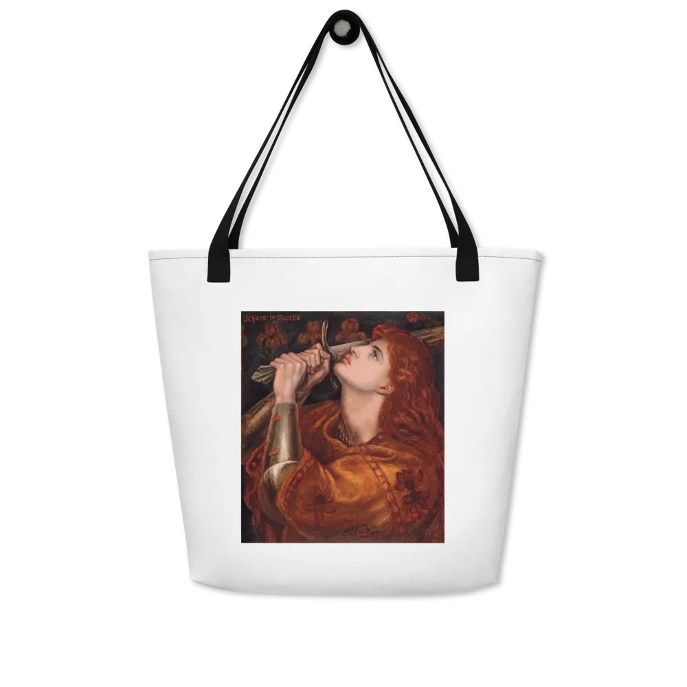 ''Joan of Arc'' by Rossetti Large Tote Bag w/ Pocket product image (6)