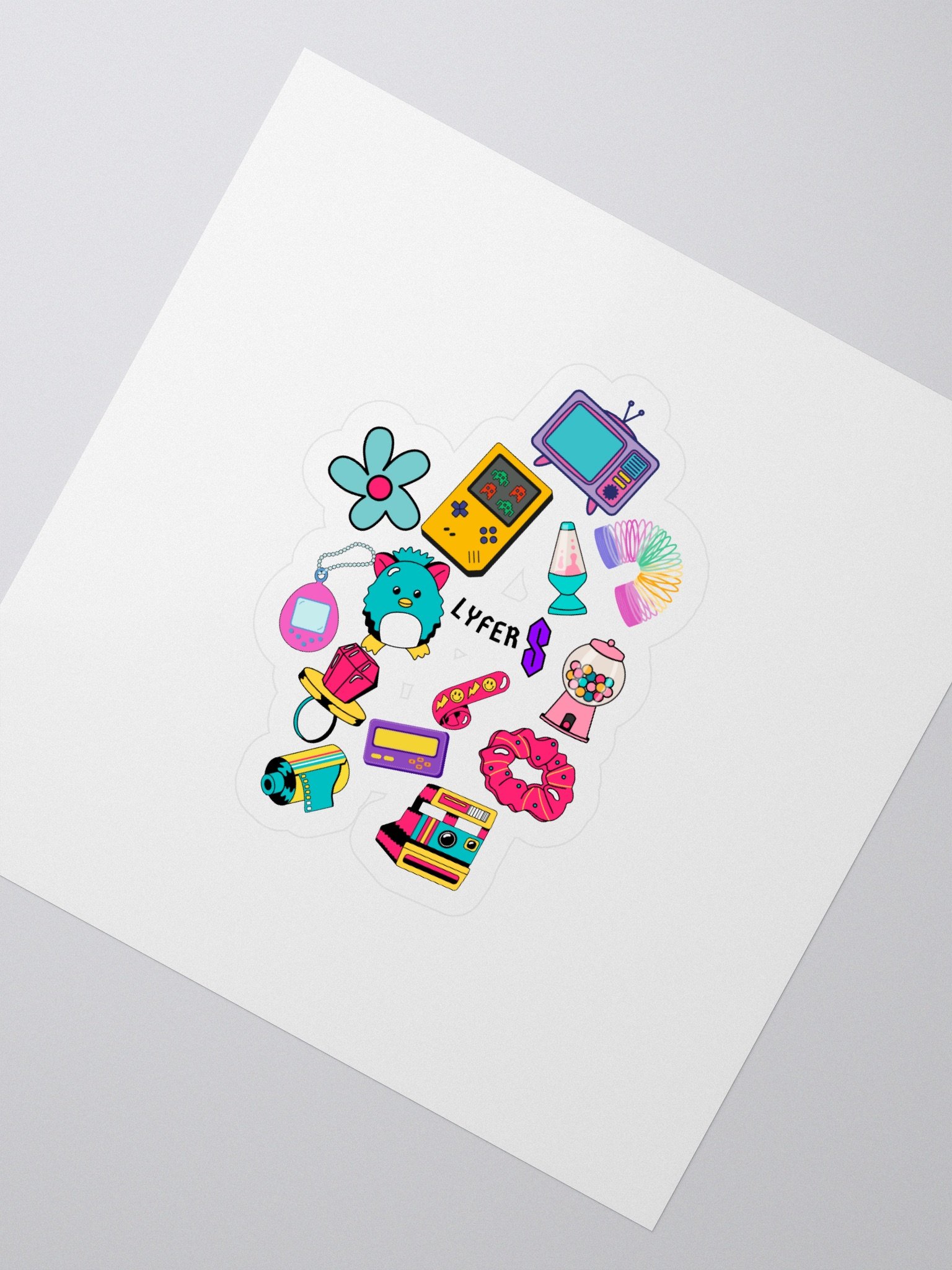 lyfer sticker retro product image (2)