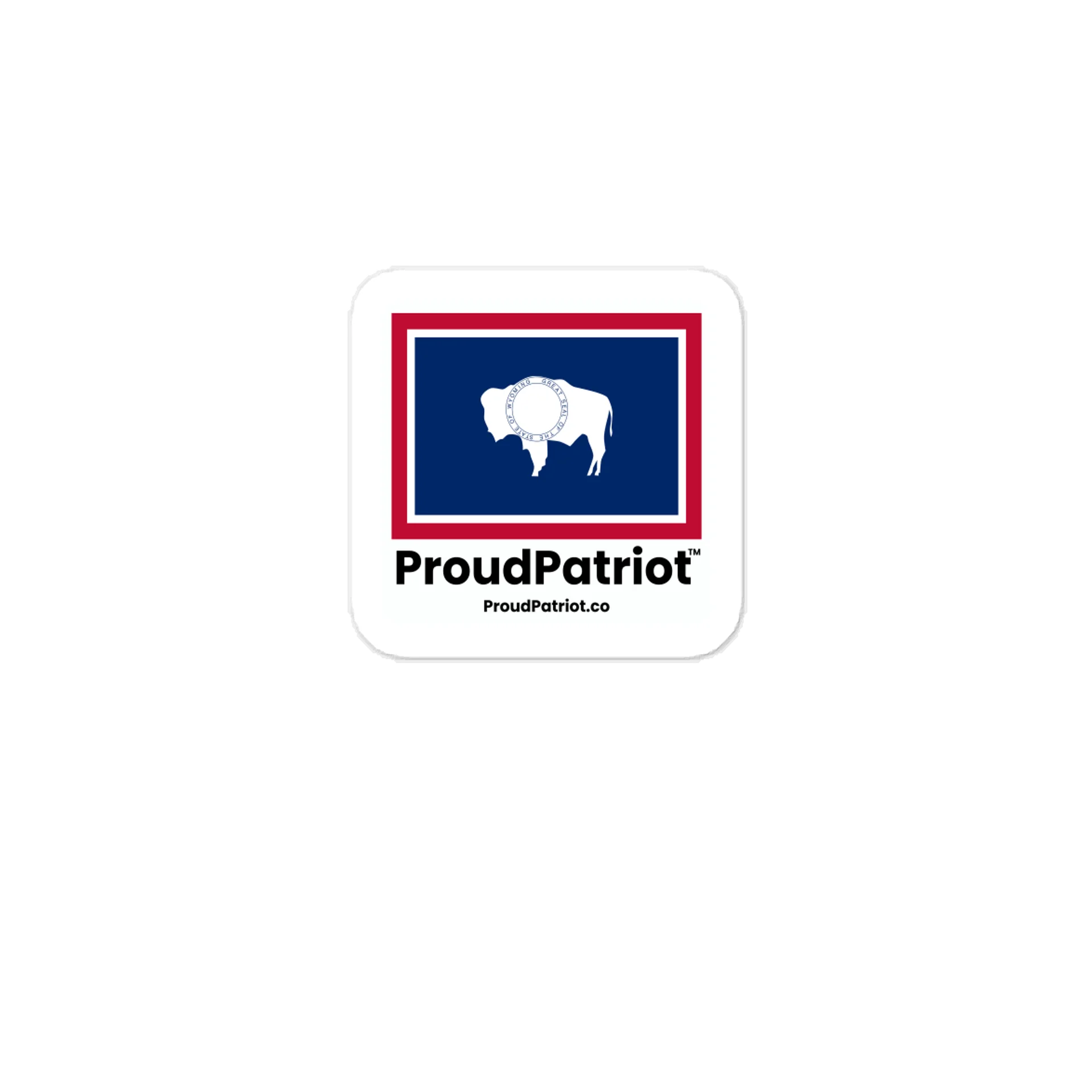 Wyoming State Flag Vinyl Sticker product image (1)