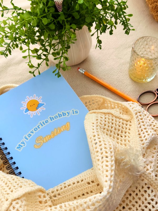 Notebook/Journal/Weekly Planner "My Favorite Hobby is Smiling" product image (1)