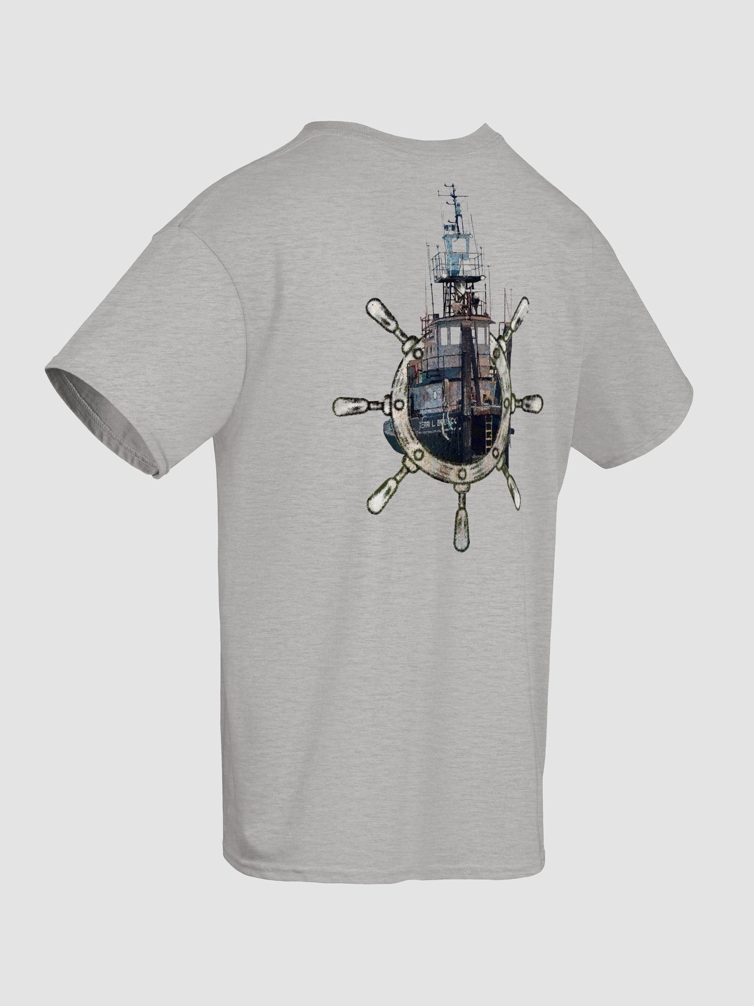 Ship Wheel & Terri L. Brusco – Maritime Workwear | Twin Anchor Apparel Short Sleeve Tee Linehand Line product image (94)