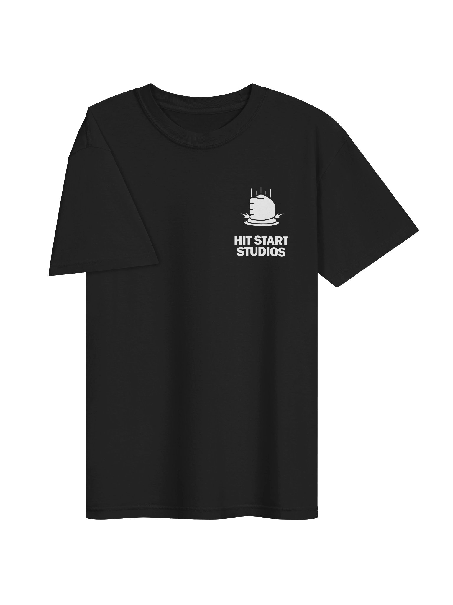Hit Start Heavyweight T-Shirt Back Graphic Black product image (1)