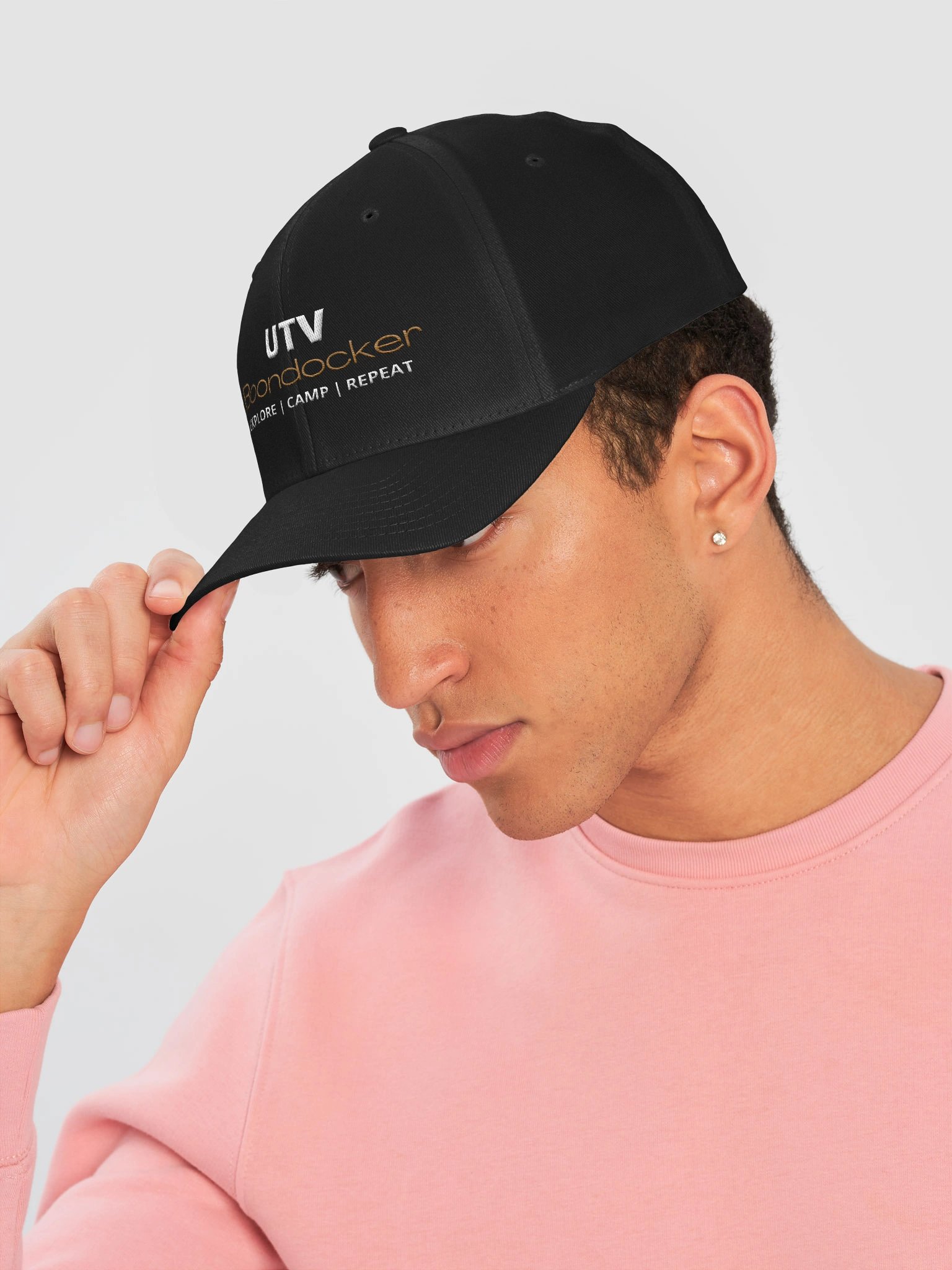 Embroidered Logo Flexfit Fitted Hat product image (18)