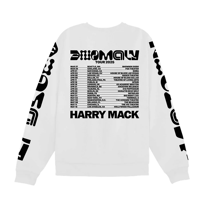 Anomaly Tour 2025 White Long Sleeve Tee product image (2)