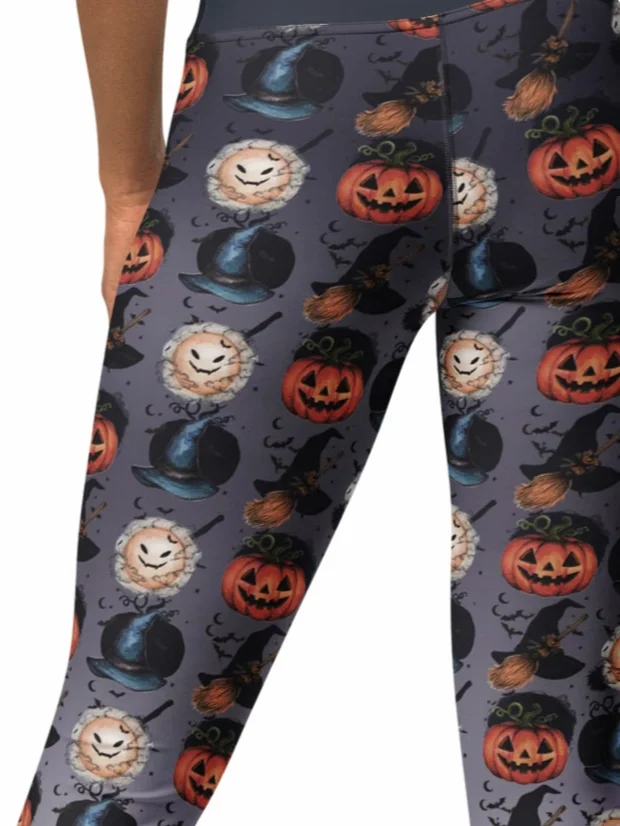 Spooky Elegance-Halloween edition-yoga leggings product image (11)