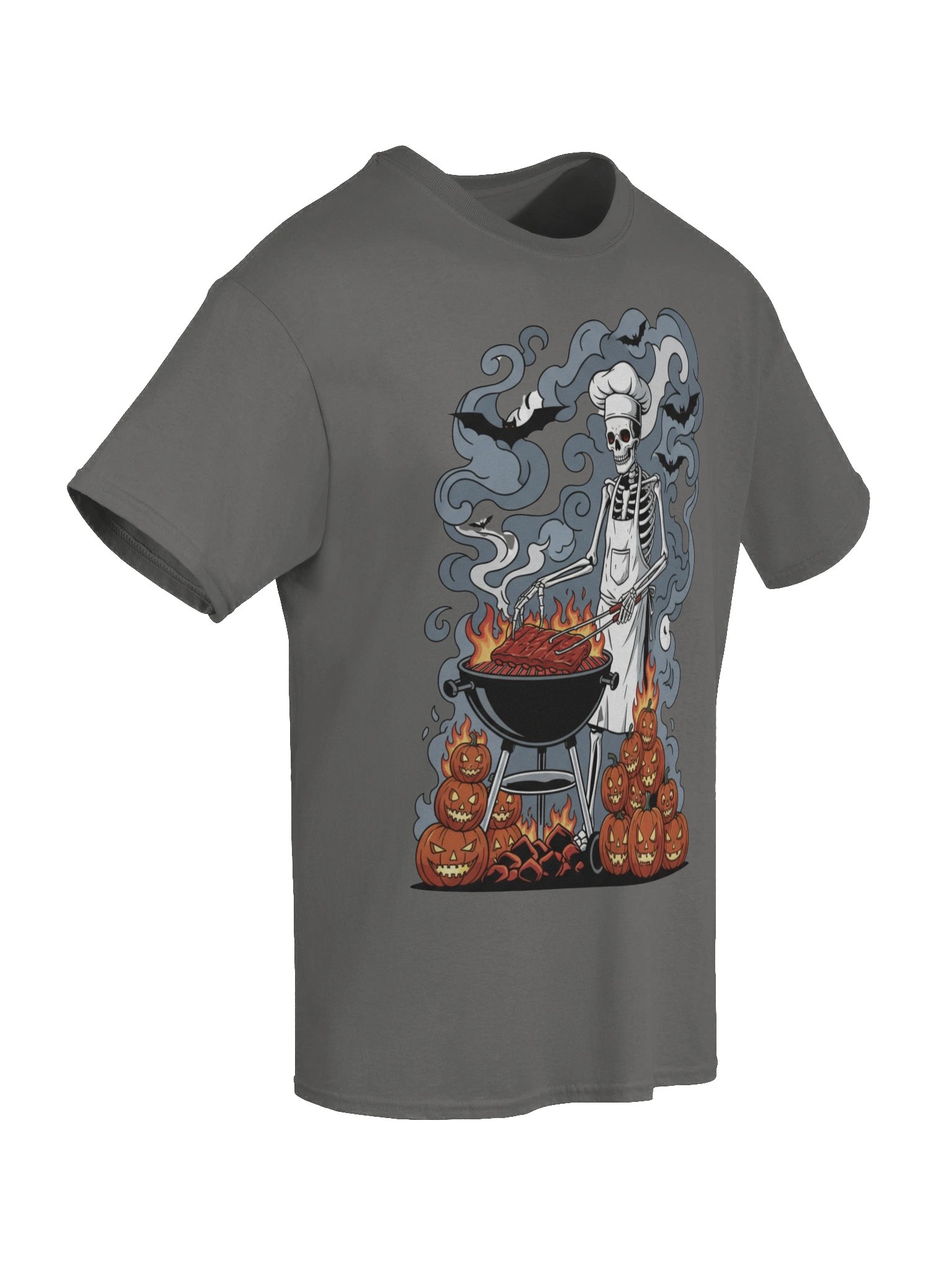 Skeleton Pitmaster: Midnight Kettle BBQ Tee product image (36)