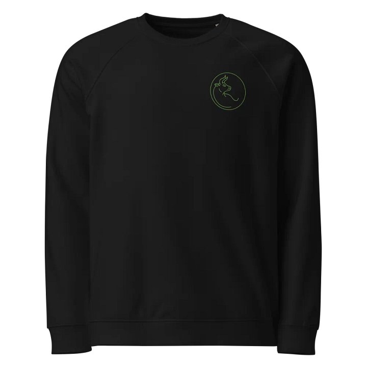 Organic Taurus Outline Raglan Sweatshirt product image (1)
