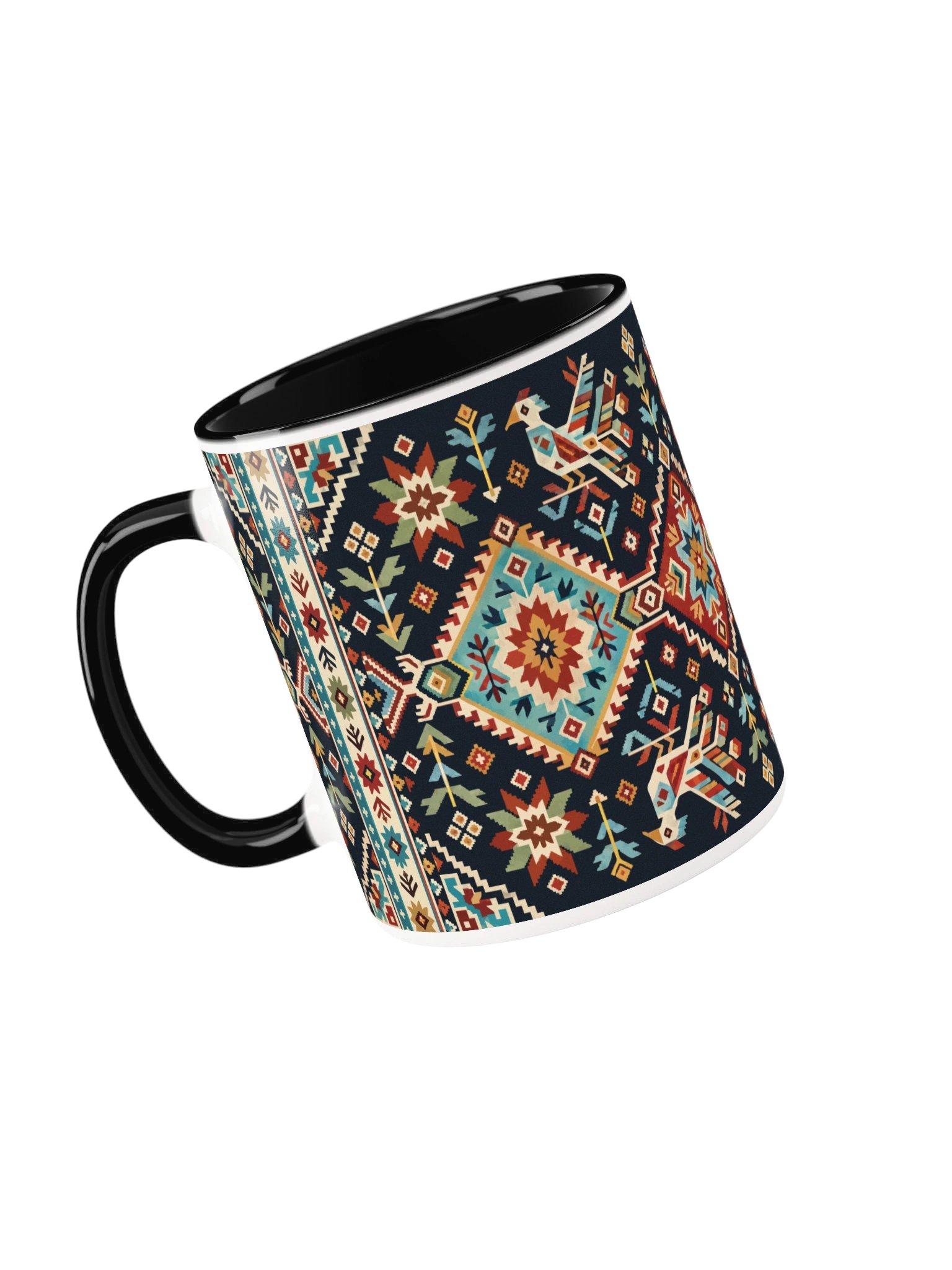 Folk Art Mug – Midnight Mosaic product image (4)