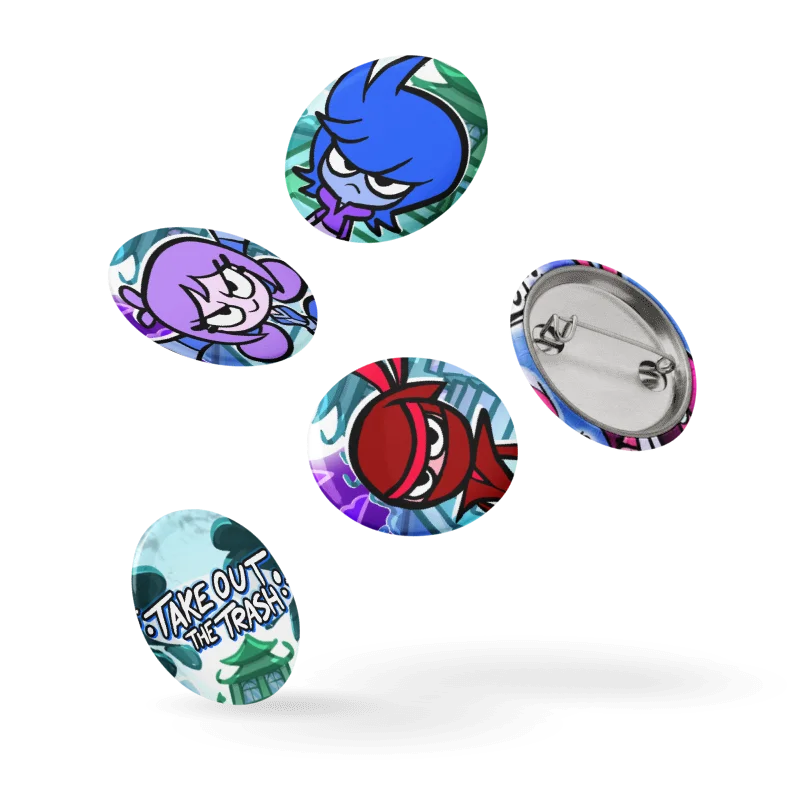Take Out The Trash Pin Buttons Set product image (5)