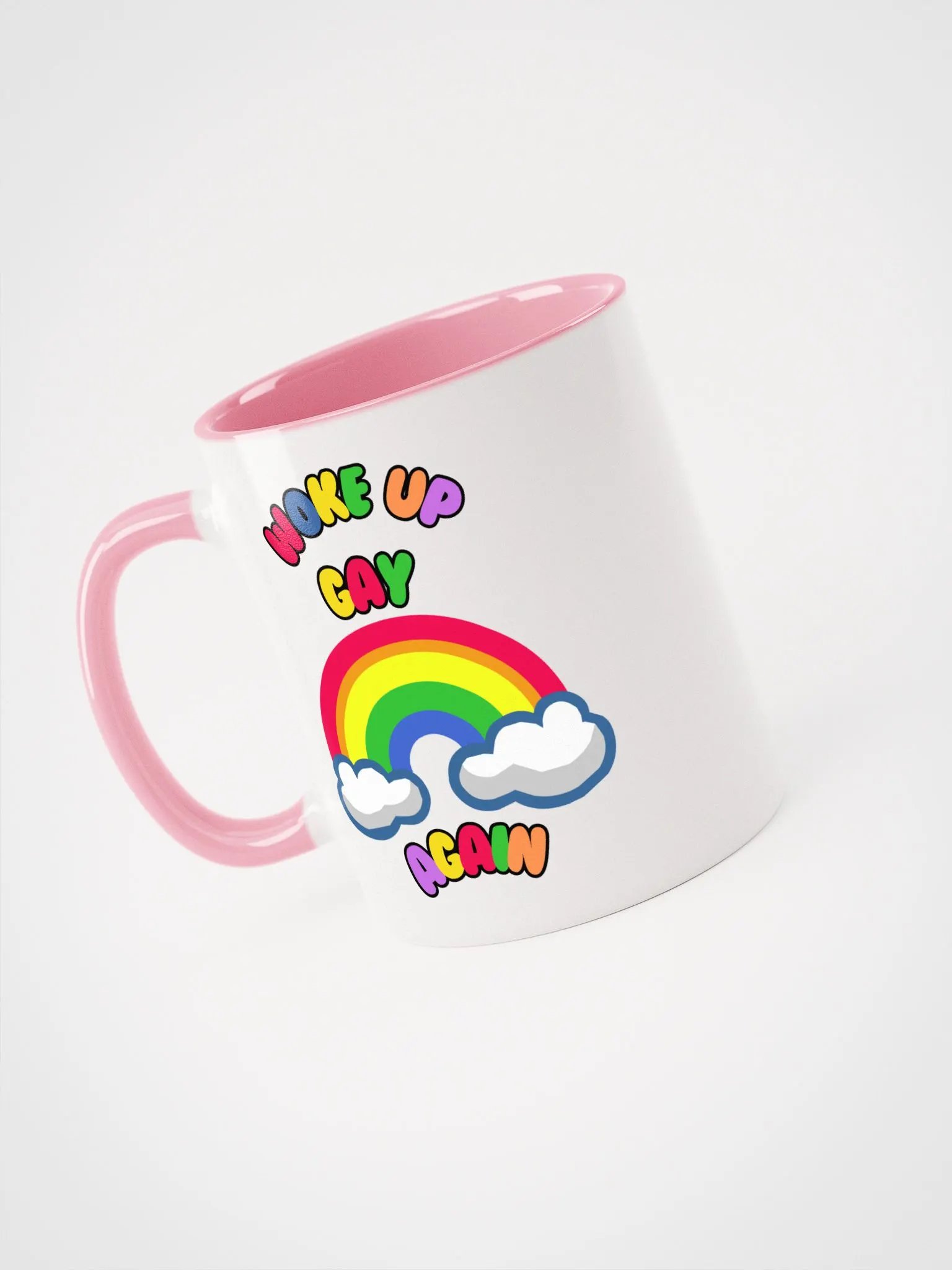 Woke Up Gay Again Rainbow Mug product image (4)