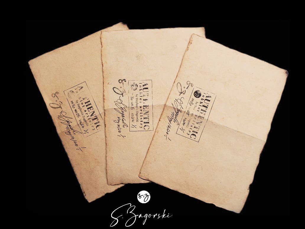 Set of 3 Norn's | Past, Present & Future | Inkblot Paper Scrolls product image (5)