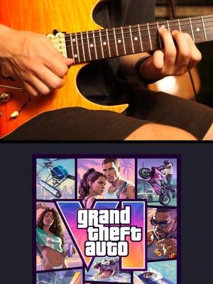 🎸 GTA 6 Theme Song Played on Guitar ✨🌴💰🔫🌇🏎️👮‍♂️#gta6 #grandtheftauto #guitar #solo