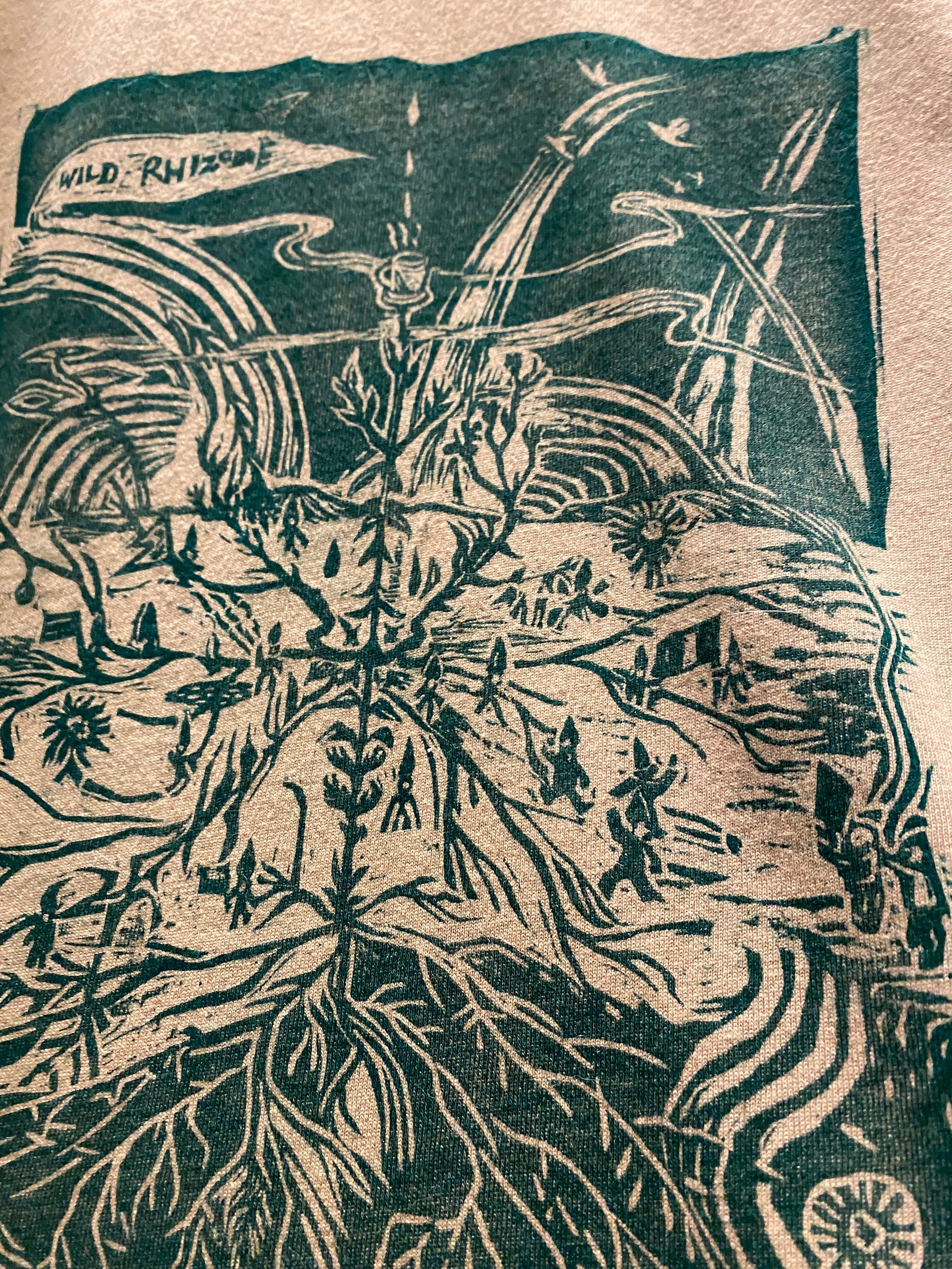 Wild Rhizome T-shirt | 野根莖木版畫T恤 product image (3)