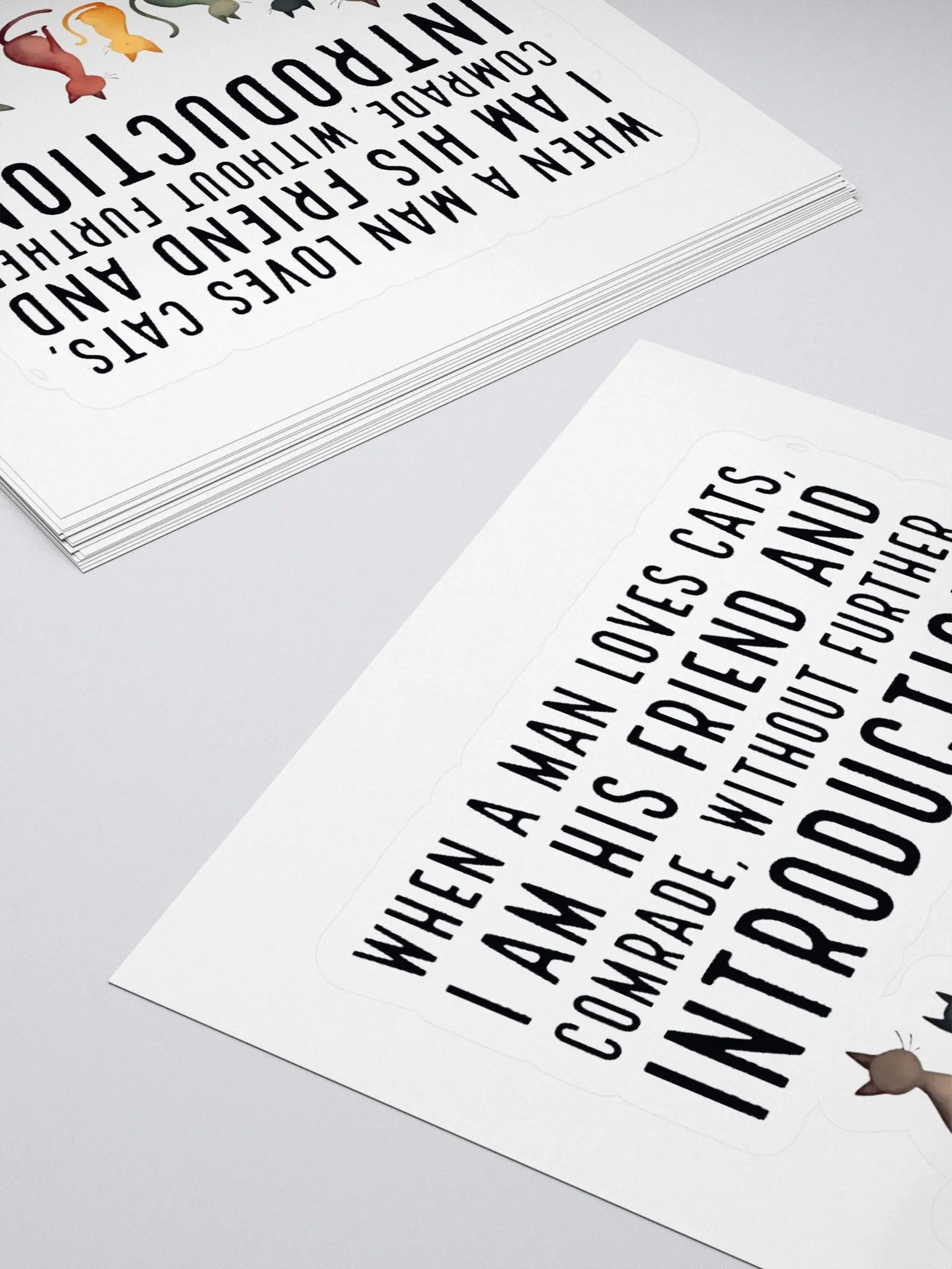 Cat Lover Twain Sticker product image (11)