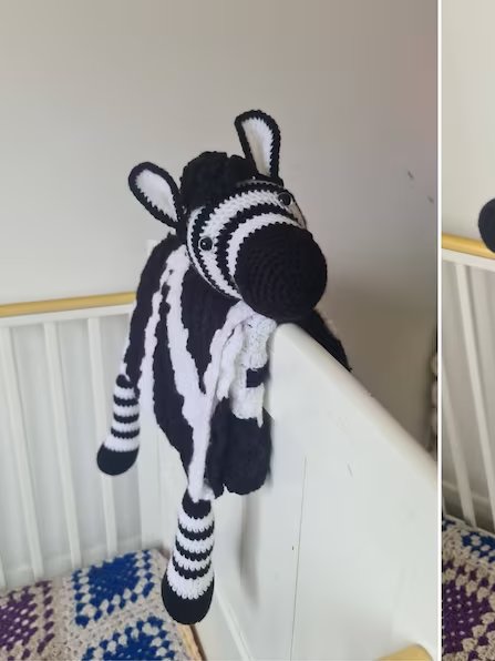 Crochet Zebra Baby Blanket Pattern - 3in1 Toy, Play Mat PDF Pattern - Crafting Happiness product image (2)